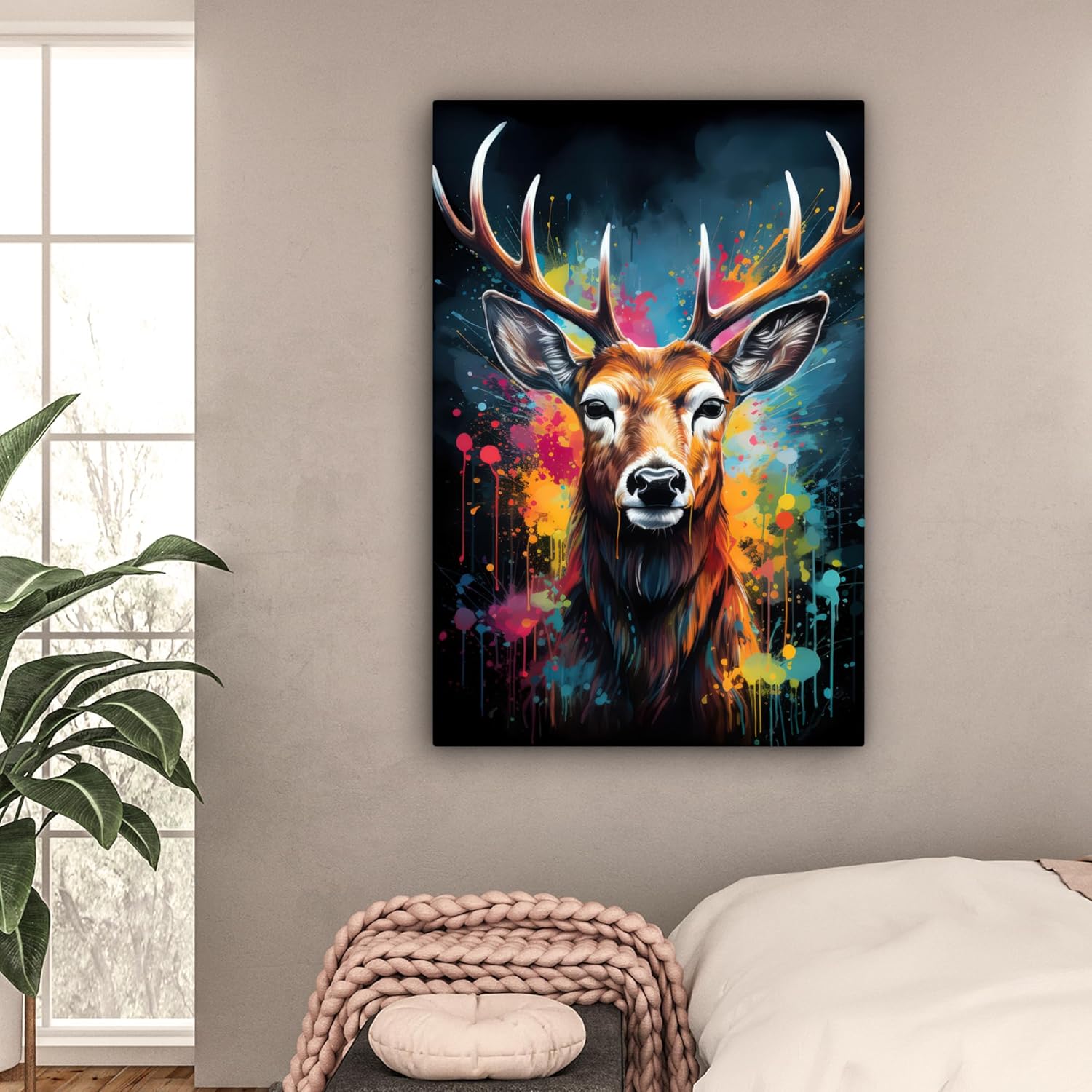 Thumbnail 1 de MuchoWow Impression sur Toile Déco Murale 80x120