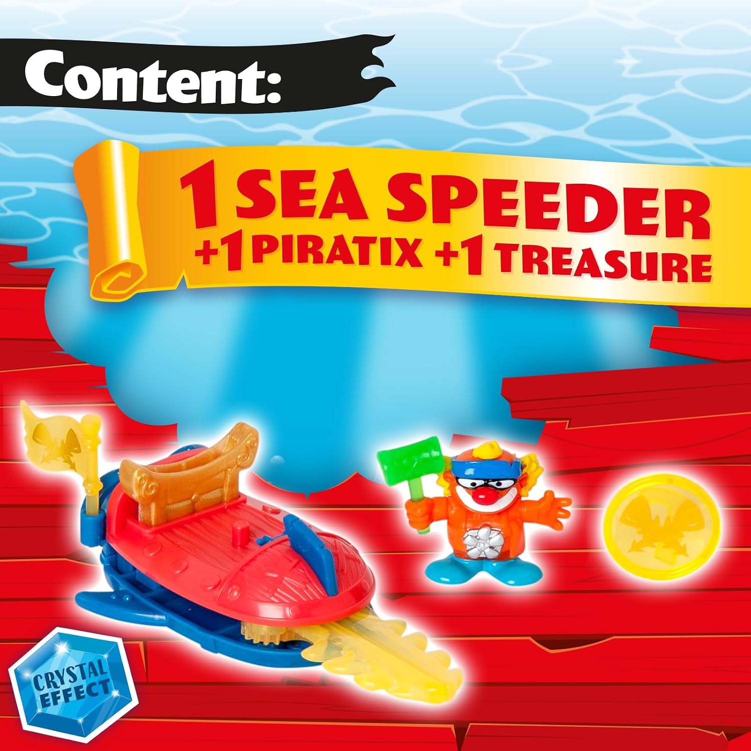 Detalle 2 de PIRATIX Seria Shark Treasure – łódź Sea Speeder z figurką i akcesoriami