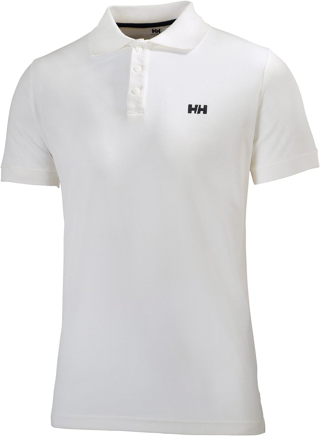 Detalle de Helly Hansen Driftline Polo para Hombres (Blanco, L) — polo de secado rápido de tactel