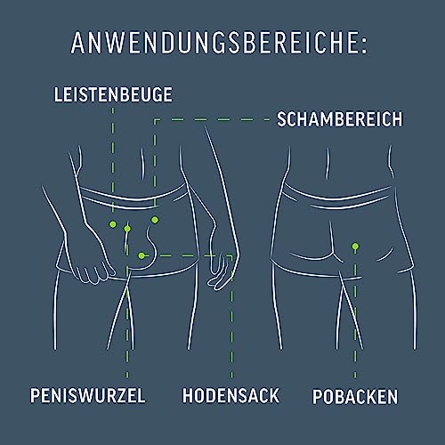 Detalle de Veet Men Intim Haarentfernungs-Set für Männer mit Pflegebalsam, 150 ml – Intimbereich entfernen und Haut pflegen