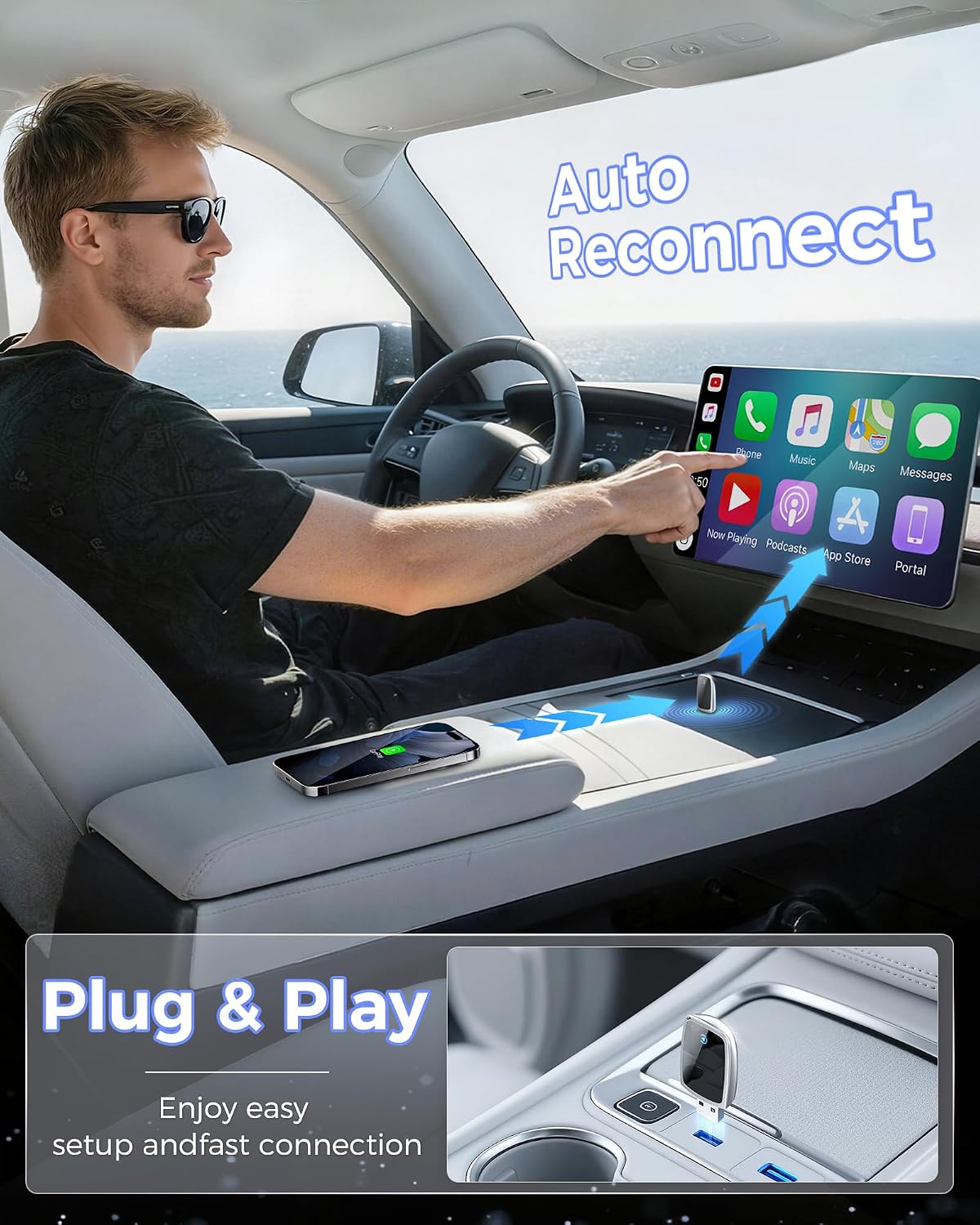 Detalle de Wireless CarPlay Adapter, Silver