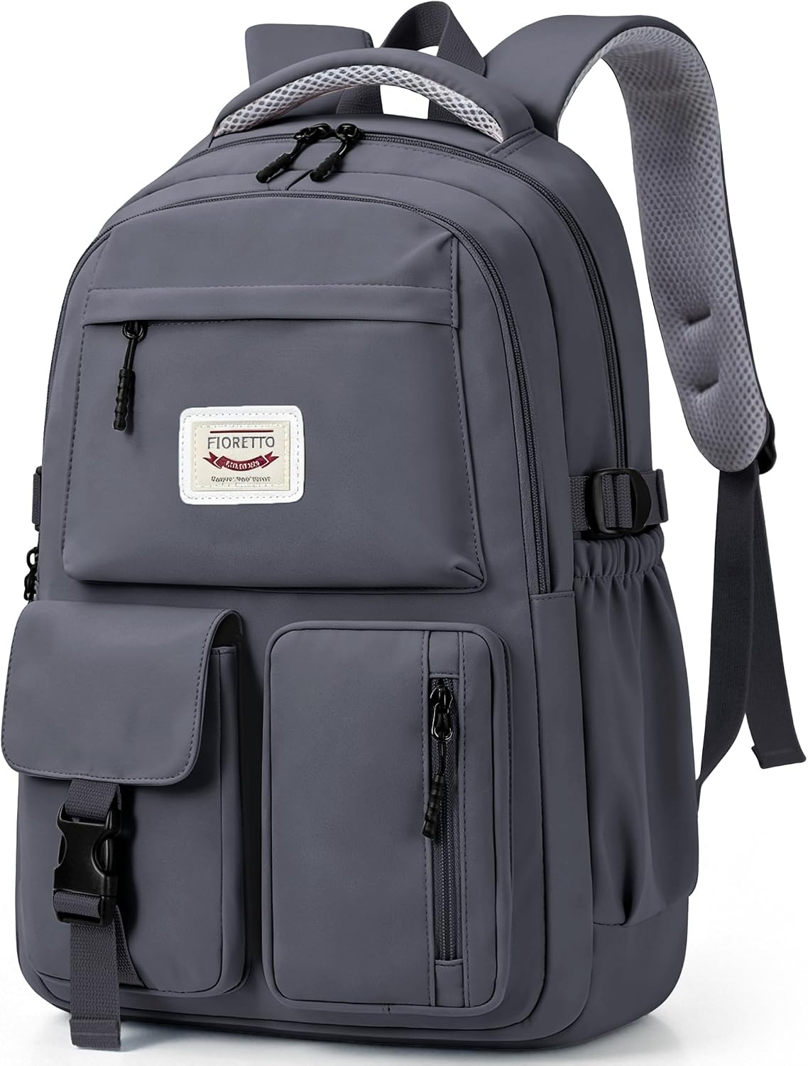 Detalle de FIORETTO Lightweight School Backpack Womens – 25L with 15.6in Laptop Compartment