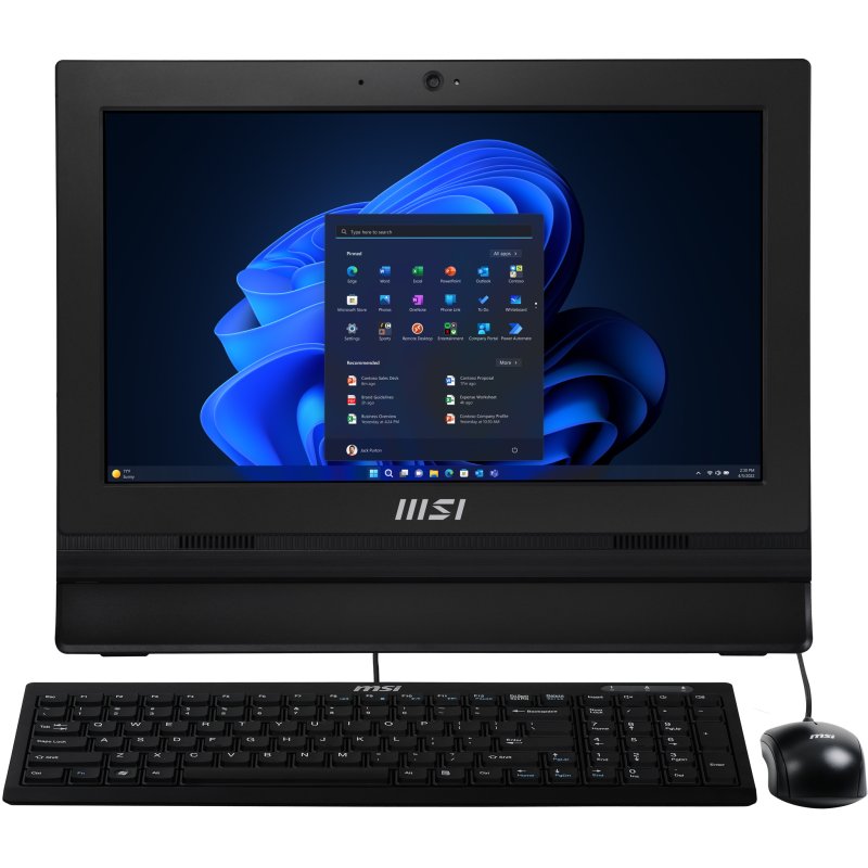 Detalle de MSI Pro AP162T N100: PC todo en uno táctil de 15,6" con 4 GB RAM y 256 GB SSD