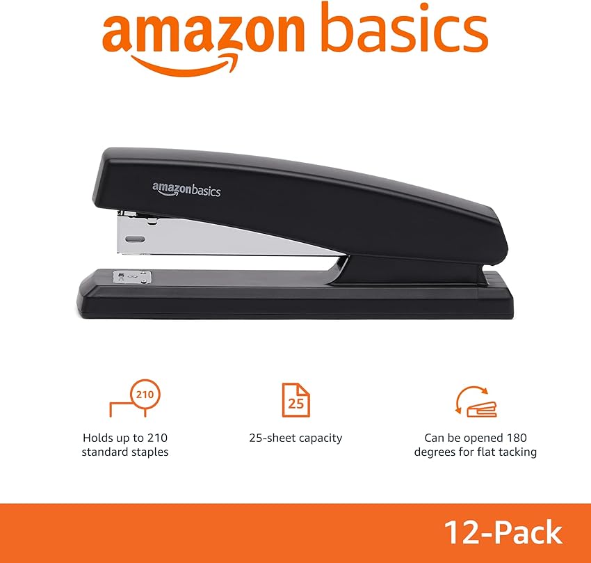 Thumbnail 1 de Amazon Basics 25-Sheet Desk Stapler with 1000 Staples 📎