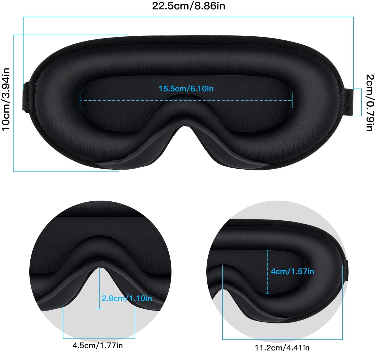 Thumbnail 3 de PAERDE 3D Sleep Mask