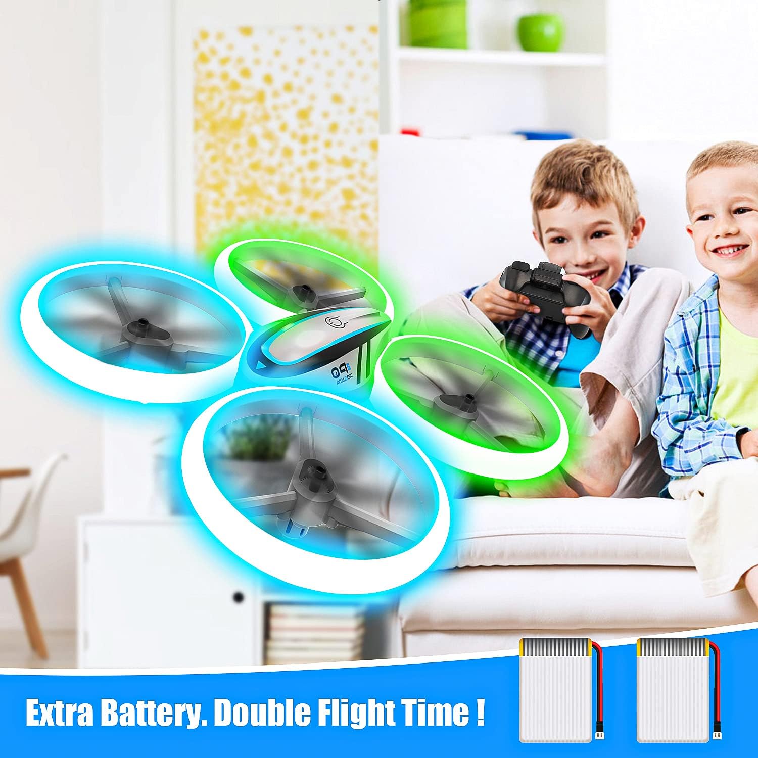Thumbnail 5 de AVIALOGIC Q9s Drohne mit 2 Akkus für Kinder