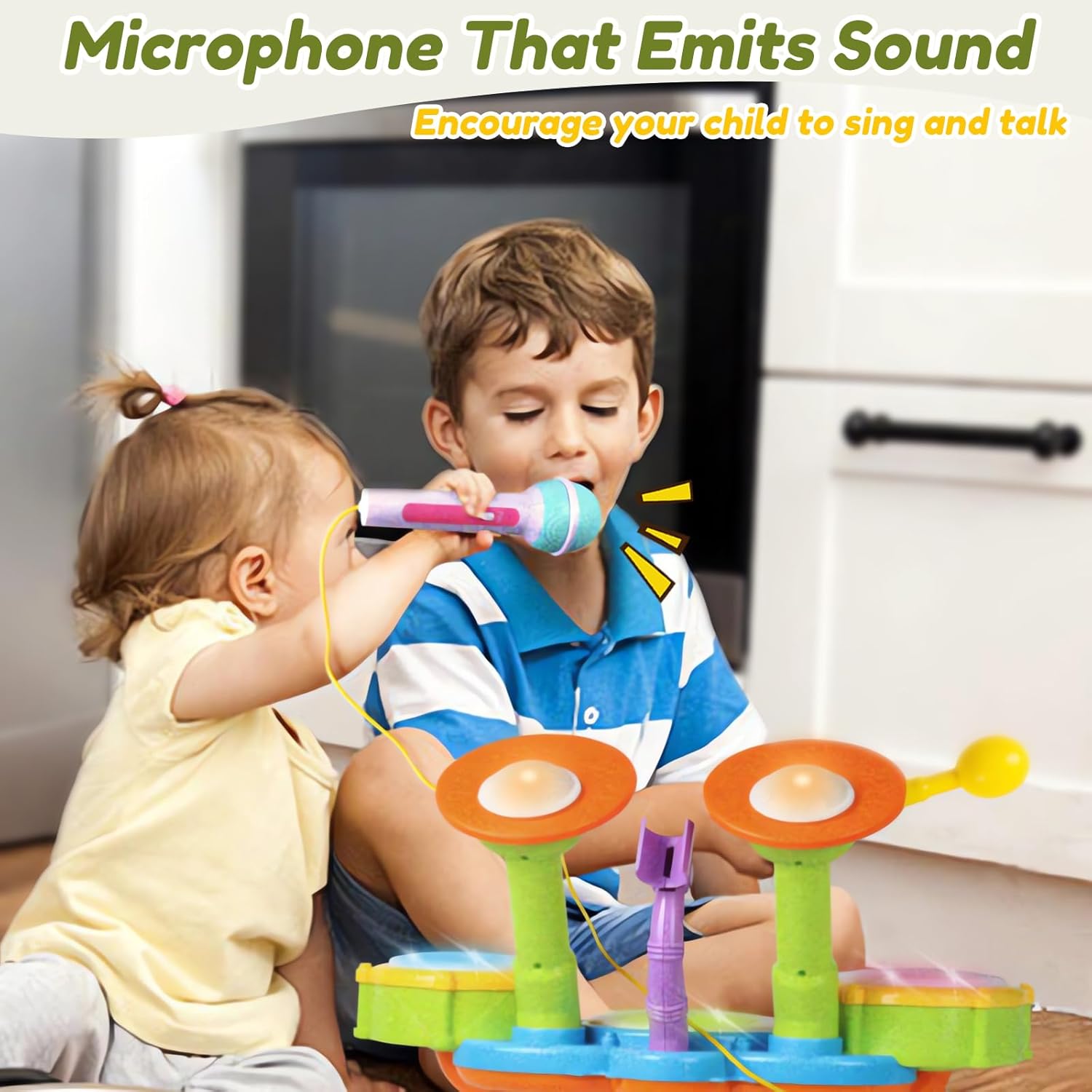 Thumbnail 3 de Kids Drum Kit by Fajiabao — Bright Early Music Toy for 1–2 Year Olds