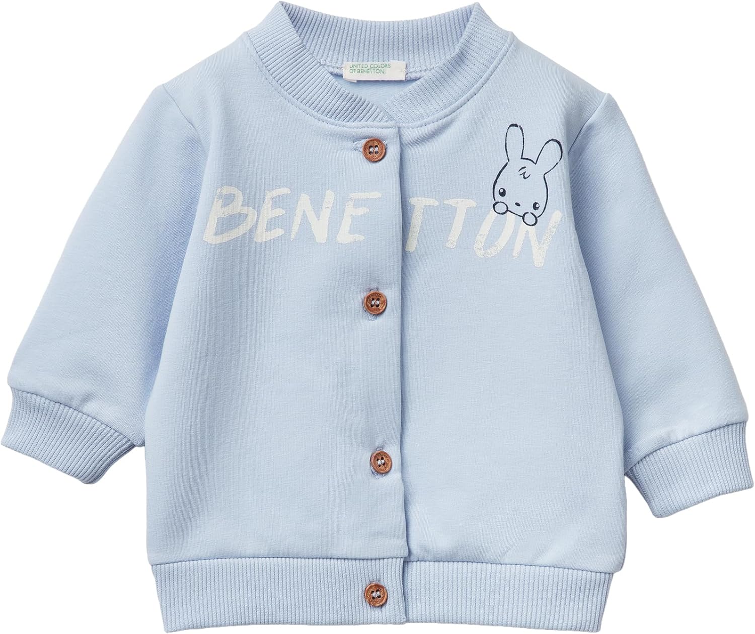 Detalle de United Colors of Benetton Baby Jungen Strickjacke M/L 3k1ca501s – Warm, flexibel und pflegeleicht