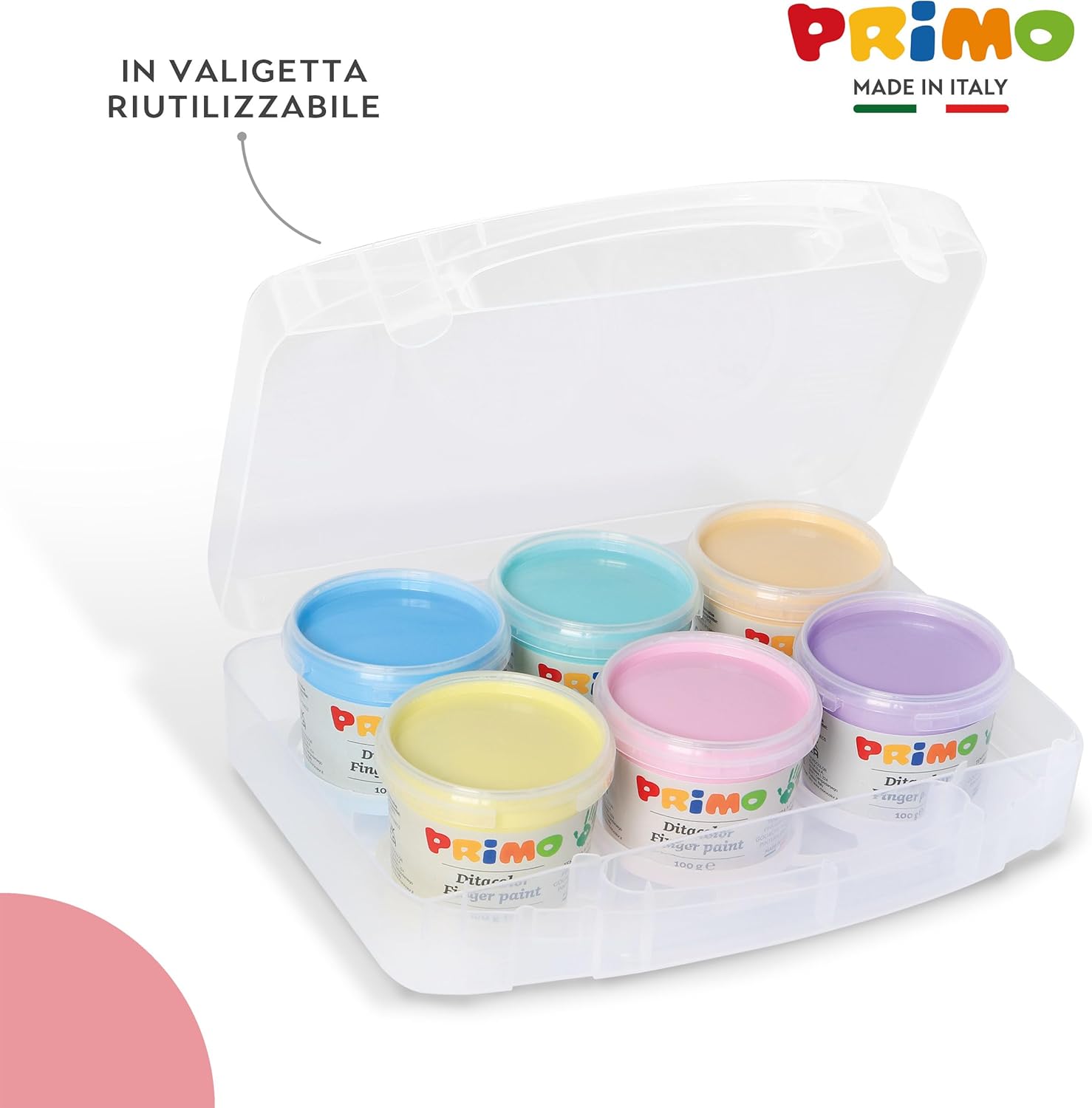 Detalle 2 de PRIMO Valigetta Colori Bambini +2 Anni 100 g 6 Pastelli