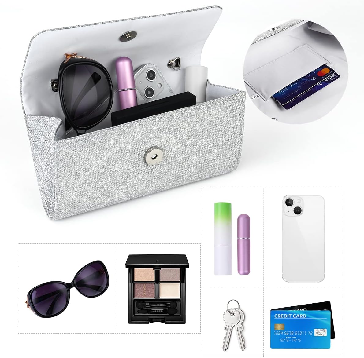 Thumbnail 4 de OSDUE Clutch Bag Glitter Envelope