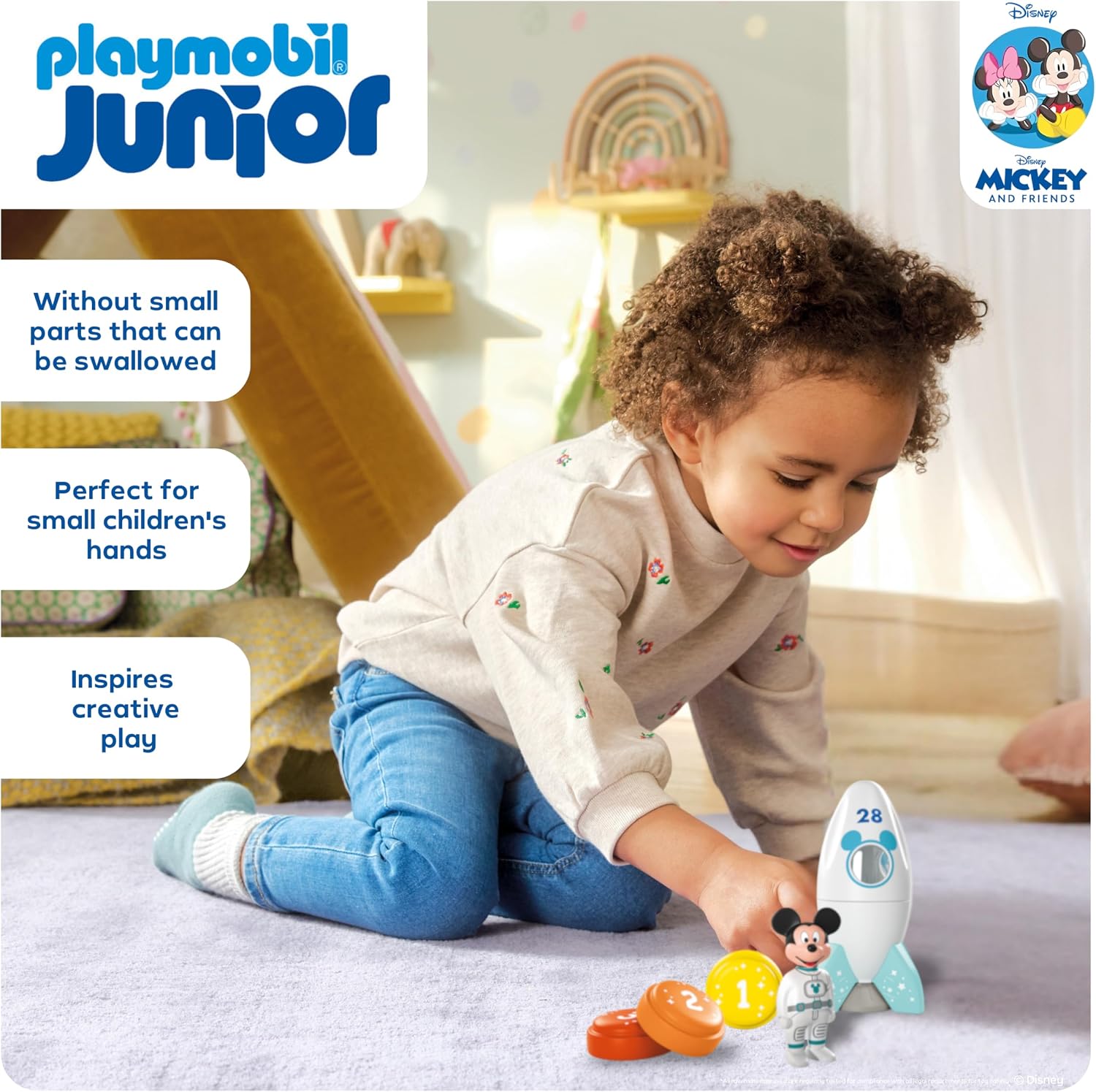 Detalle de Playmobil 71771 Mickey Mouse Rocket for toddlers 🚀