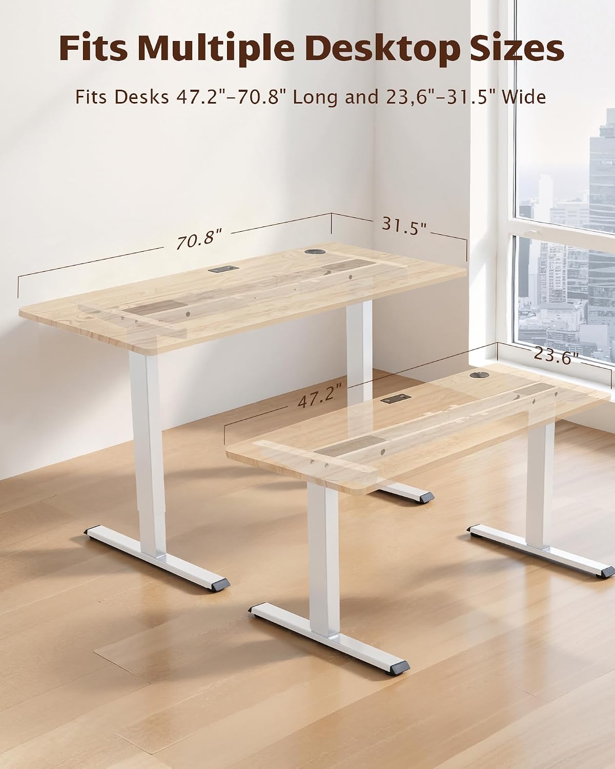 Thumbnail 1 de TOPSKY DF02.01 Dual-Motor Standing Desk Frame, 225 lb Capacity
