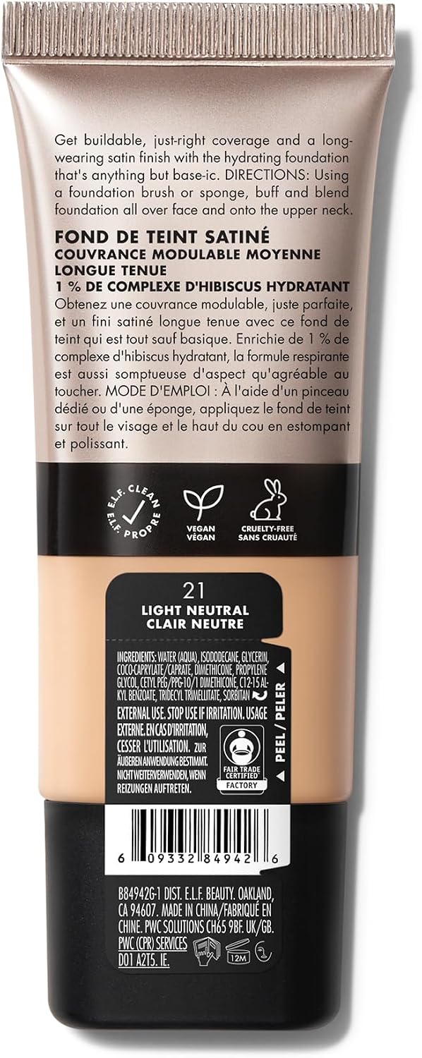 Thumbnail 6 de e.l.f. Soft Glam fond de teint 21 Light Neutral