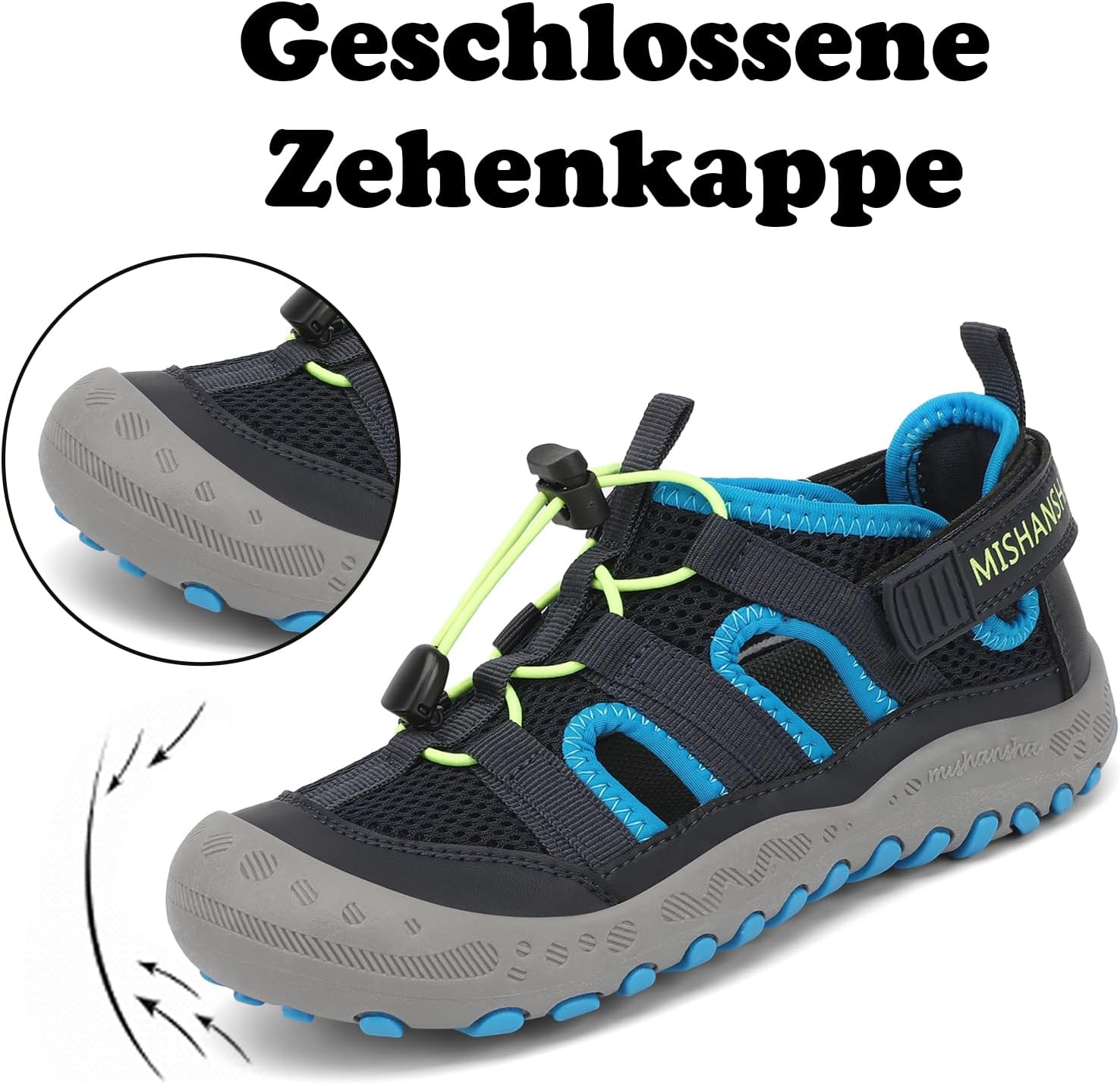 Detalle de Mishansha Geschlossene Jungen Sandalen – Outdoor-Schuhe für Kinder, Gr.24–38