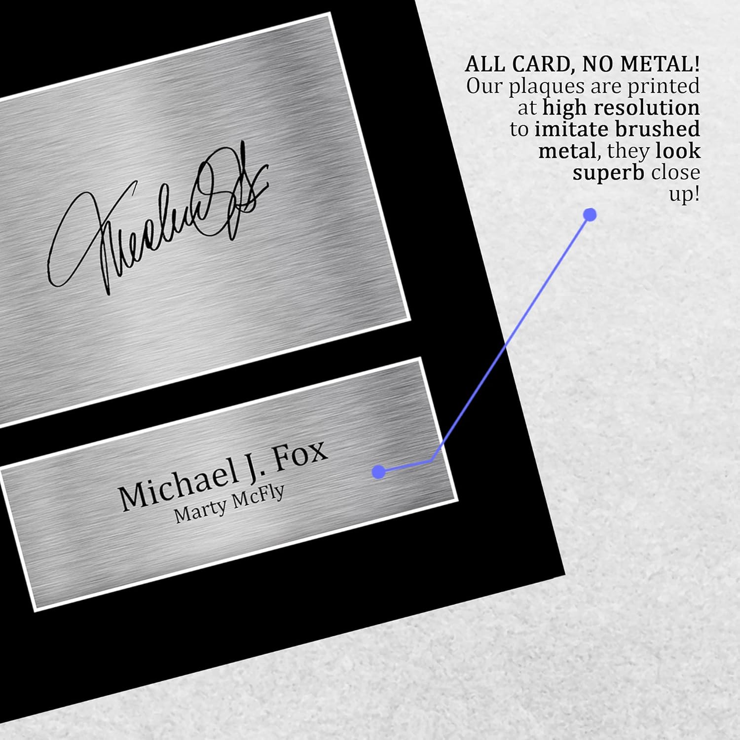 Thumbnail 4 de HWC Trading A4 Michael J Fox Back to the Future Signed Print — Marty McFly Memorabilia