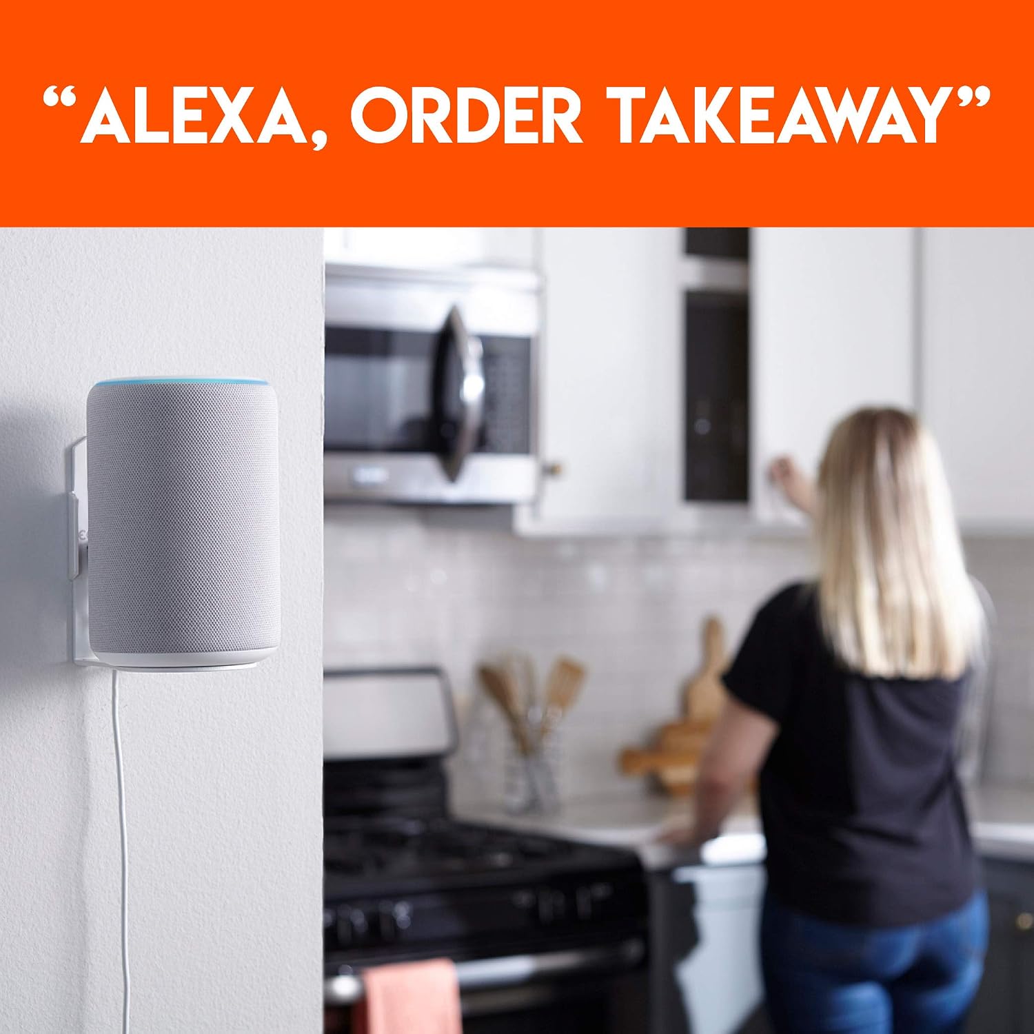 Thumbnail 4 de Amazon Wall Mount for Echo Plus (2nd Gen) and Echo (3rd Gen) Black