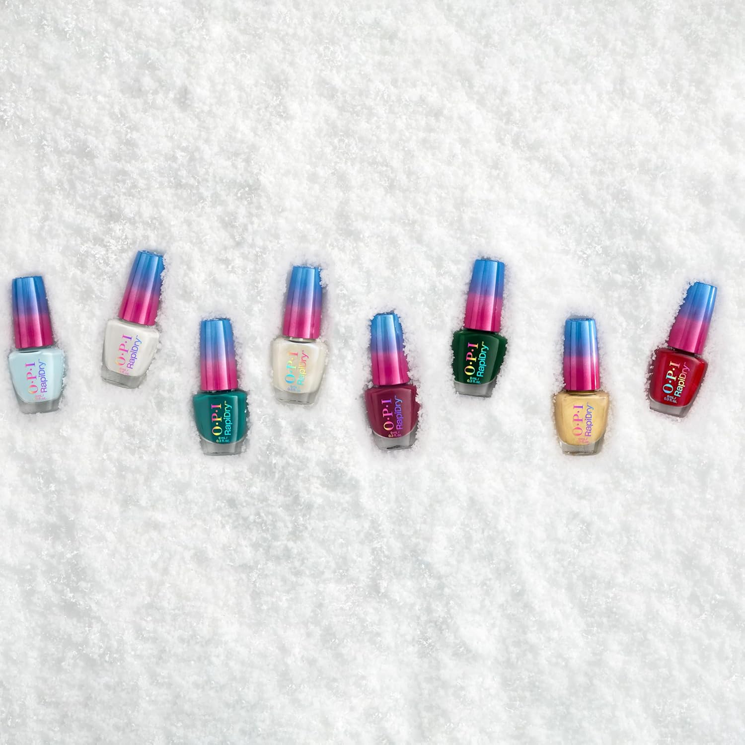 Thumbnail 3 de OPI RapiDry™ smalto ad asciugatura rapida Red-y in Snow Time (9 ml) vegano