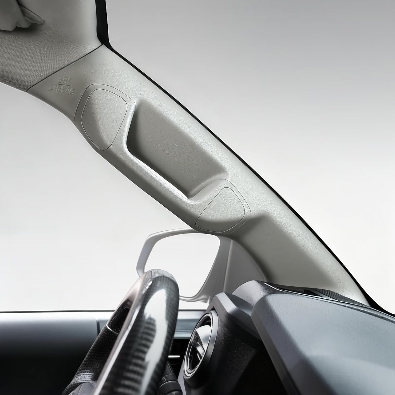 Thumbnail 3 de bgucar Driver Side A-Pillar Grab Handle for Toyota Tacoma 3rd Gen (2016-2023) – OEM-Style Texture, Gray