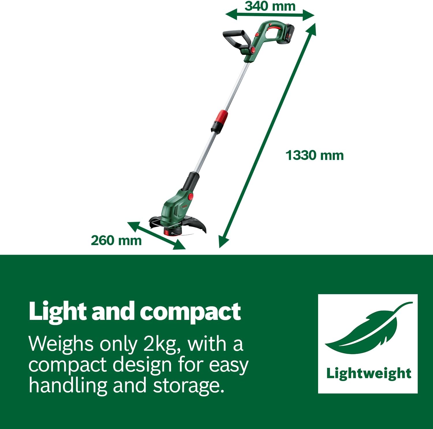 Thumbnail 5 de Bosch UniversalGrassCut 18V-26-500 Cordless Grass Trimmer with Battery and Charger