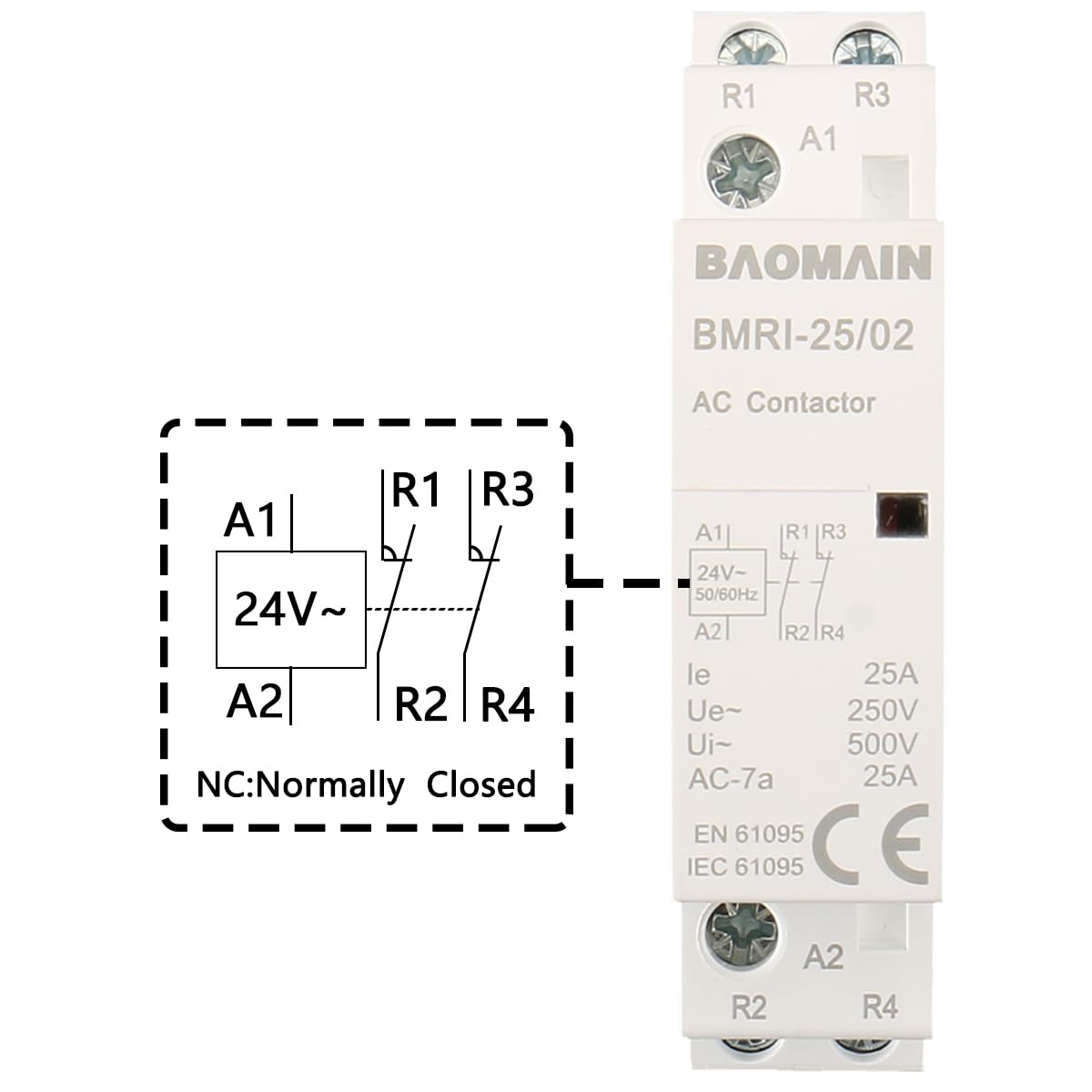 Detalle 2 de Baomain modular contactor, 24V AC