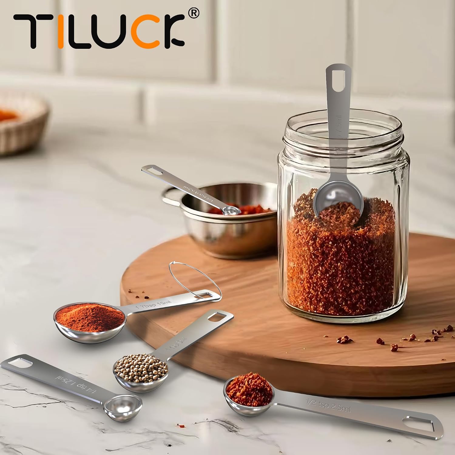 Thumbnail 4 de TILUCK Measuring Spoons Set 6-piece 🍽