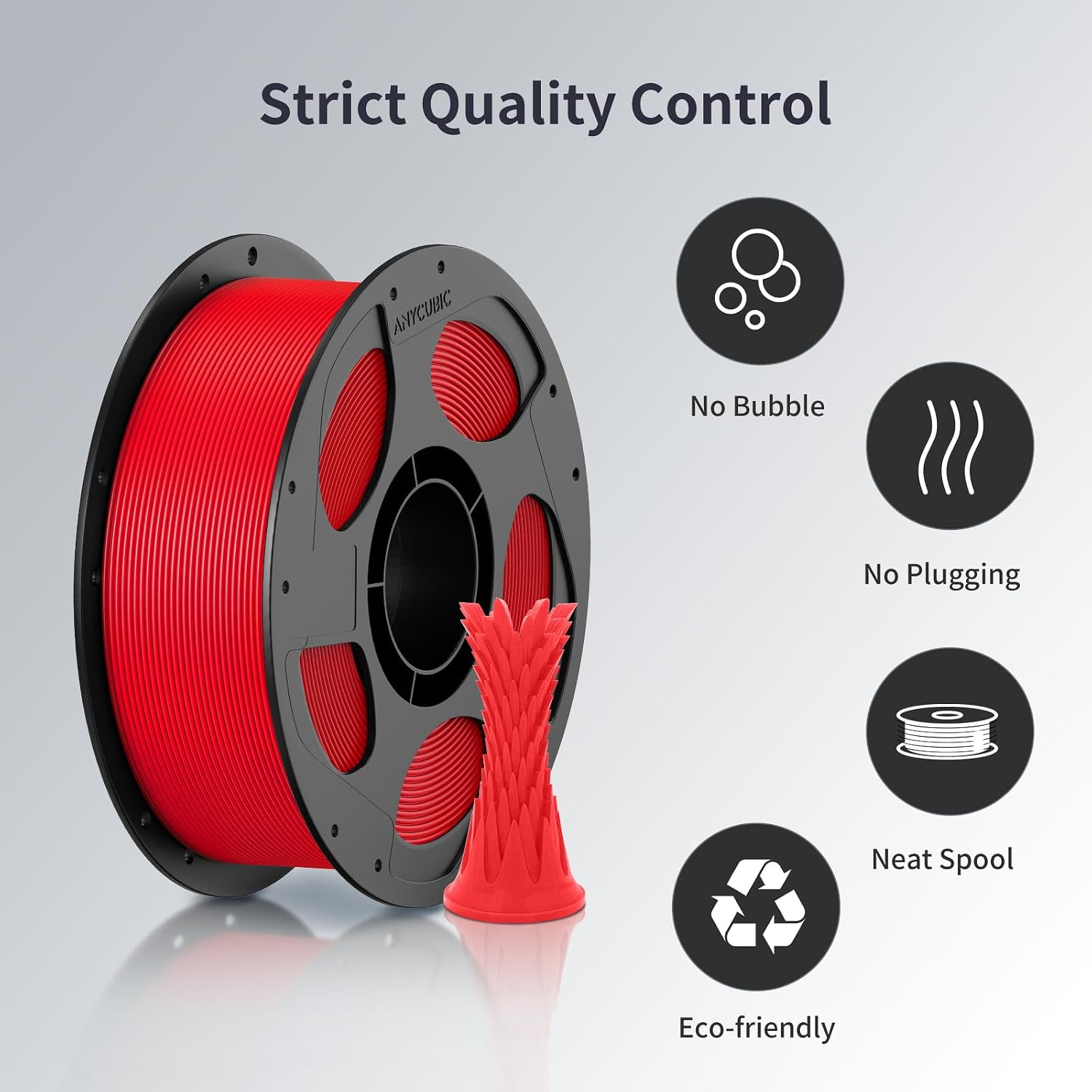 Detalle de ANYCUBIC PLA 3D printer filament, 4 kg