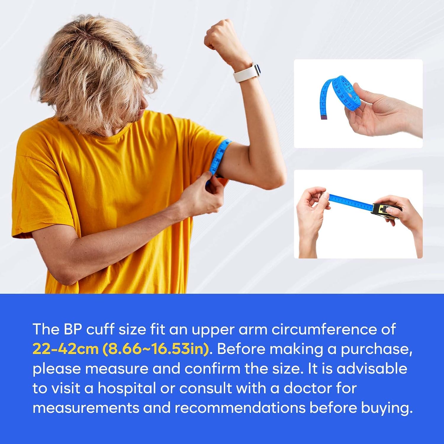 Thumbnail 6 de Easy@Home EBP-095 Upper Arm Blood Pressure Monitor, 3-Colour Display