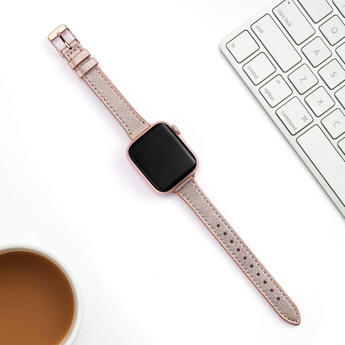 Thumbnail 4 de SUNFWR leather Apple Watch strap 41mm