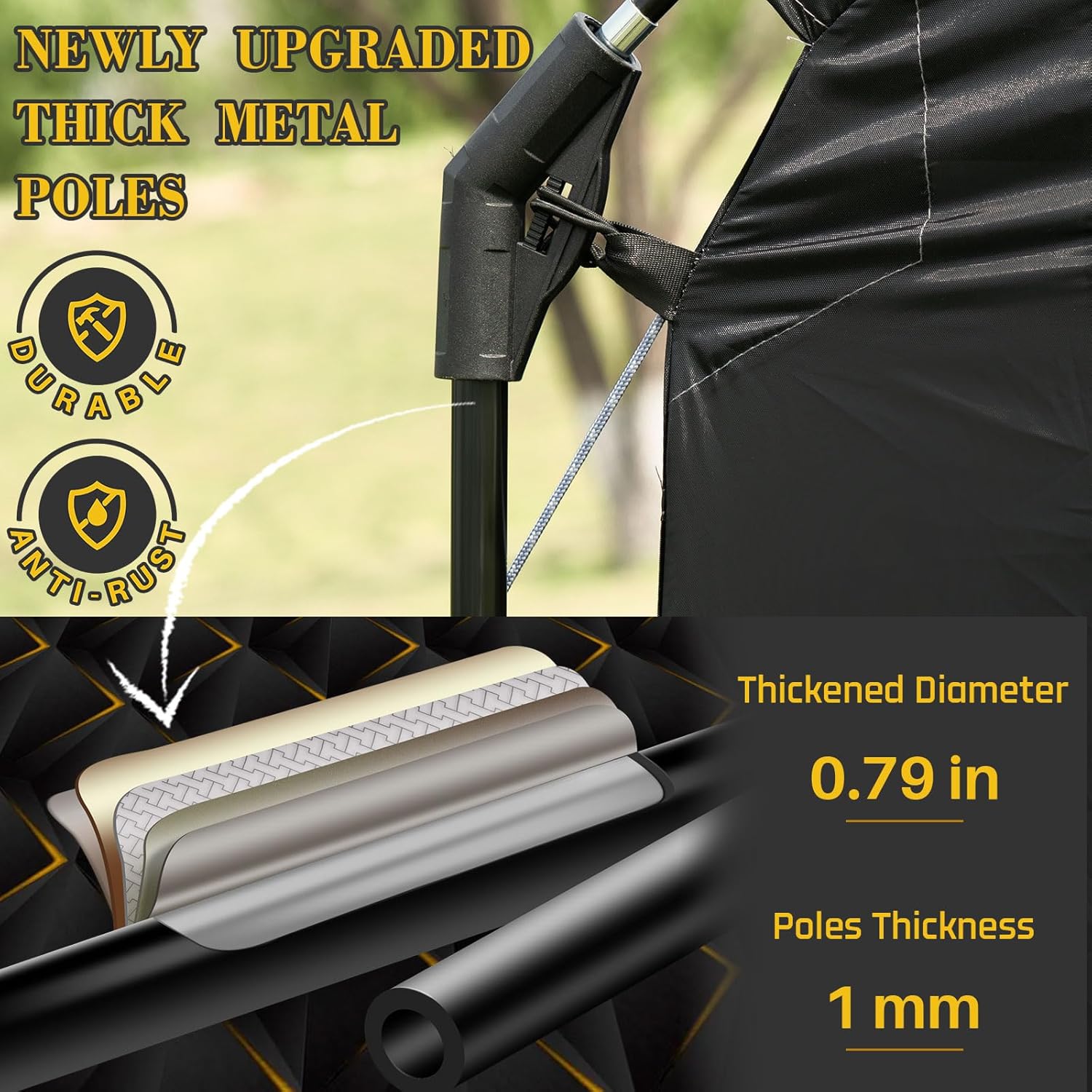 Thumbnail 6 de HAPPY TRAVEL Bike Storage Tent, XXXL 8–10-Bike Waterproof Oxford Shelter