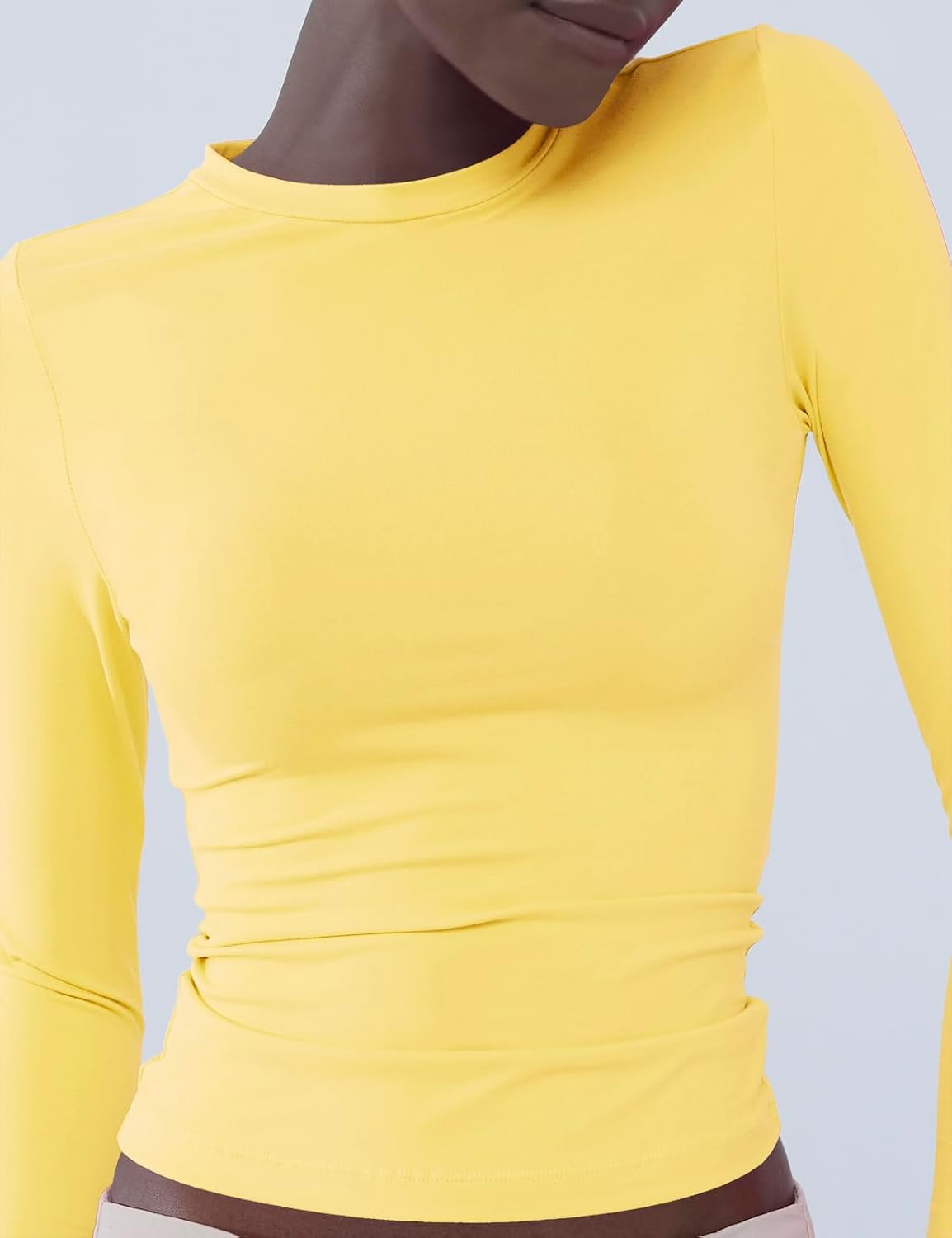 Thumbnail 6 de ARCFEETORY Women's Long-Sleeve Crew-Neck Top, Soft Stretchy Slim Fit