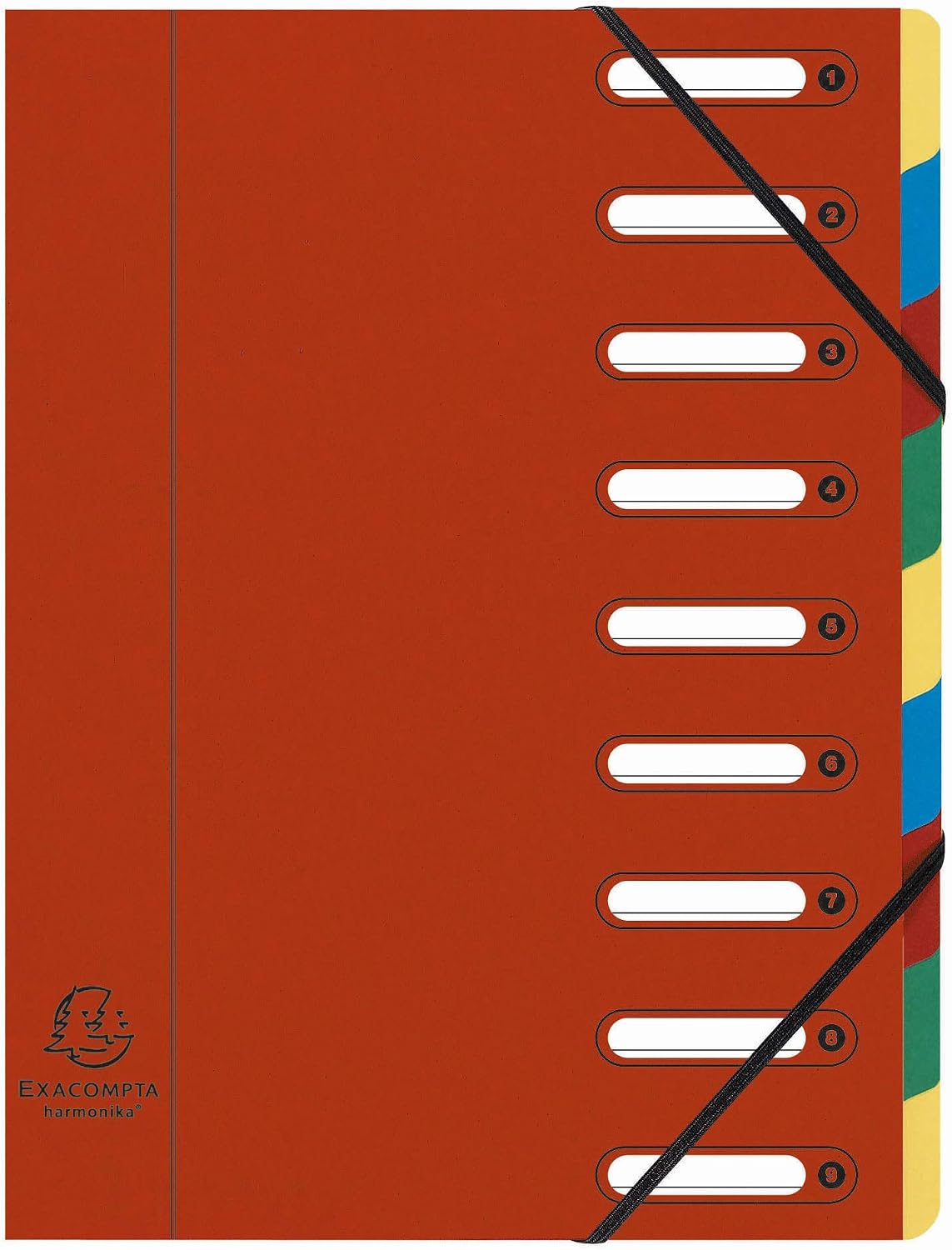 Detalle 2 de Exacompta Réf. 5309E Harmonika — Trieur 9 compartiments A4 en carte lustrée