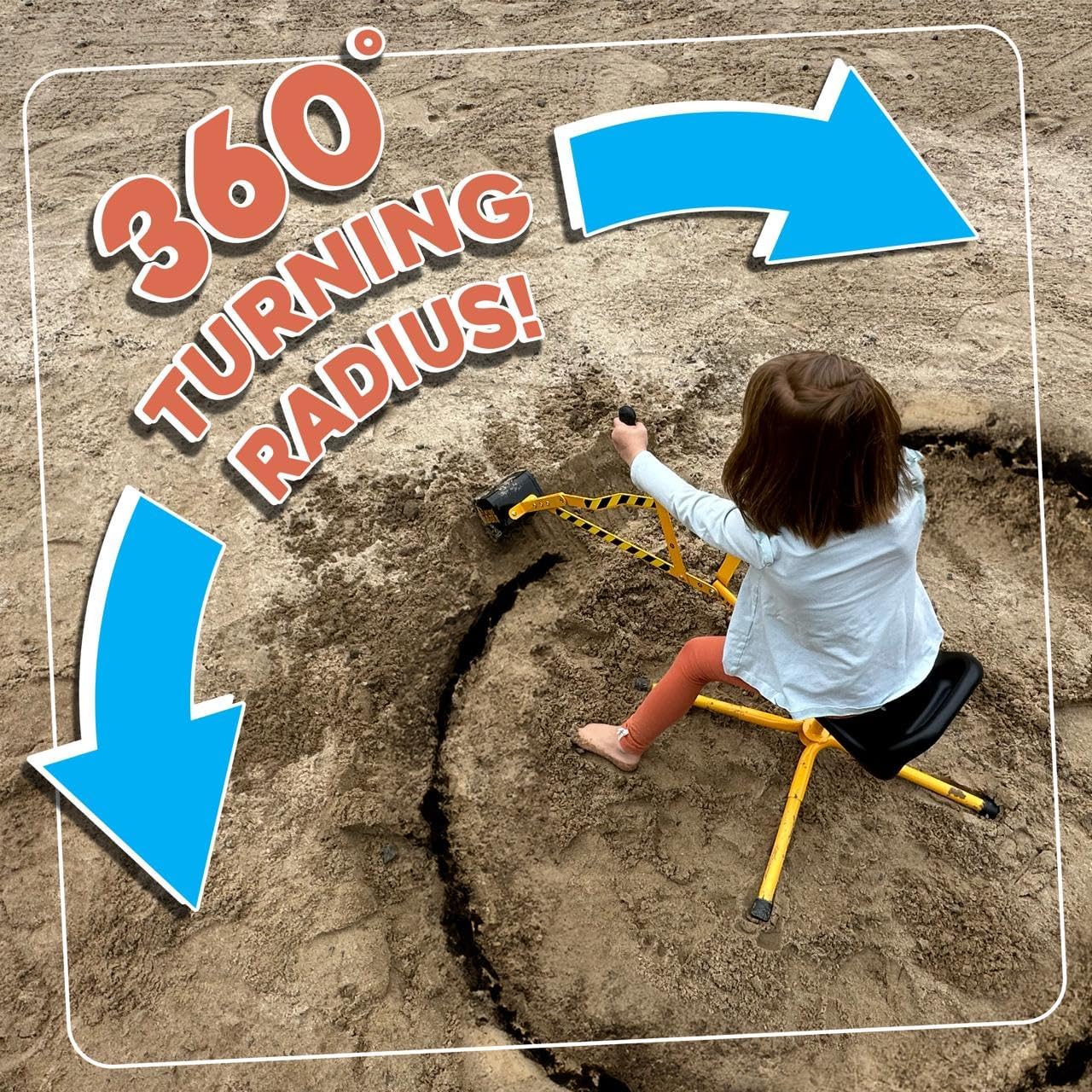 Thumbnail 4 de Stargo Sand Digger: Kids Ride-On Excavator for Sand, Snow, and Outdoor Play