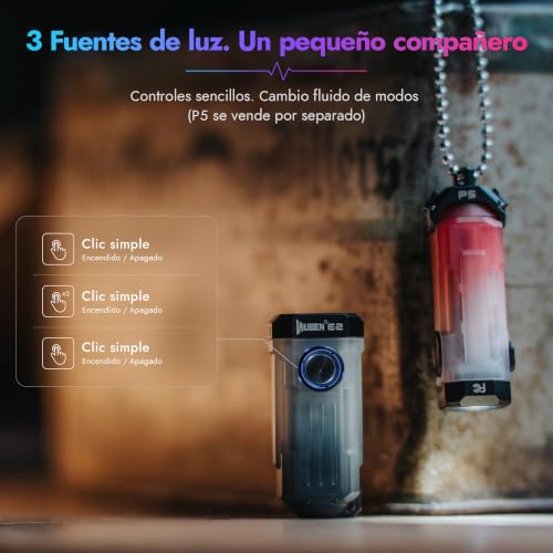 Thumbnail 6 de WUBEN E2 Mini: linterna LED recargable 3‑en‑1 para llavero y collar