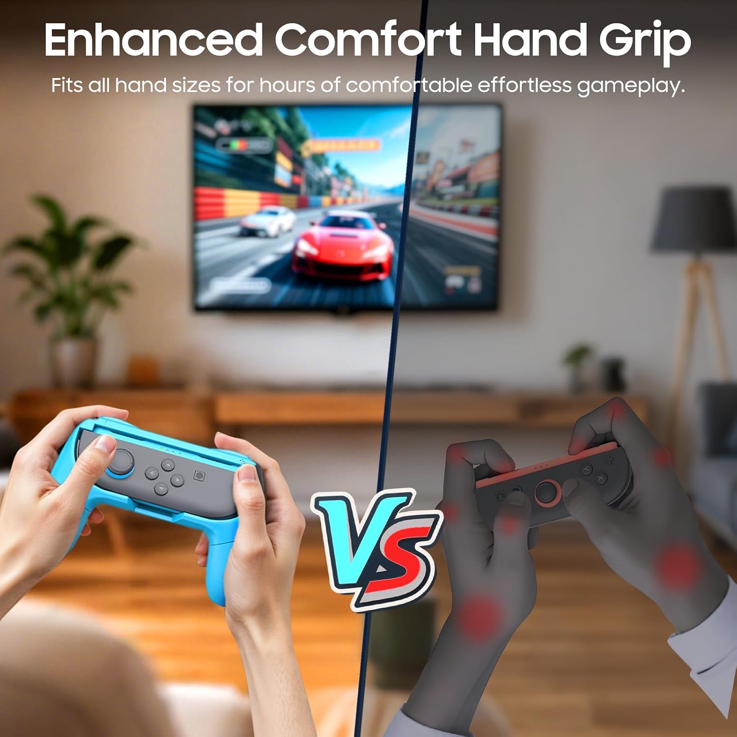 Detalle 2 de FINTIE Grip für Nintendo Switch 2 Joy-Con – 2er Set