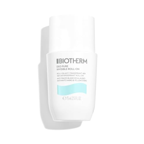 Biotherm Deo Pure Invisible 48h Roll-On für Damen, 75 ml – zuverlässige Frische ohne Flecken