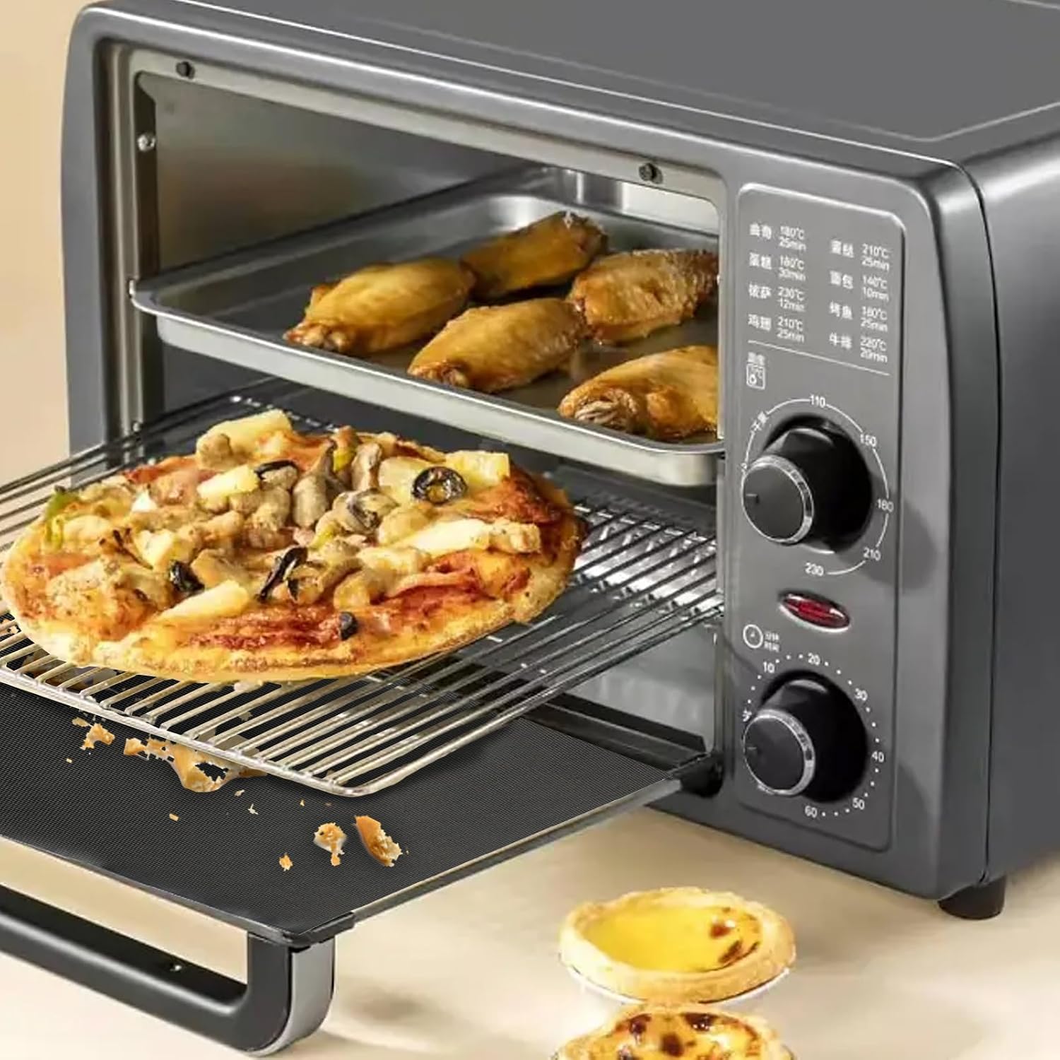 Thumbnail 2 de DIKER Grillmatte für Gasgrill (5er Set) 50x40 cm – wiederverwendbare Antihaft-Grillmatten