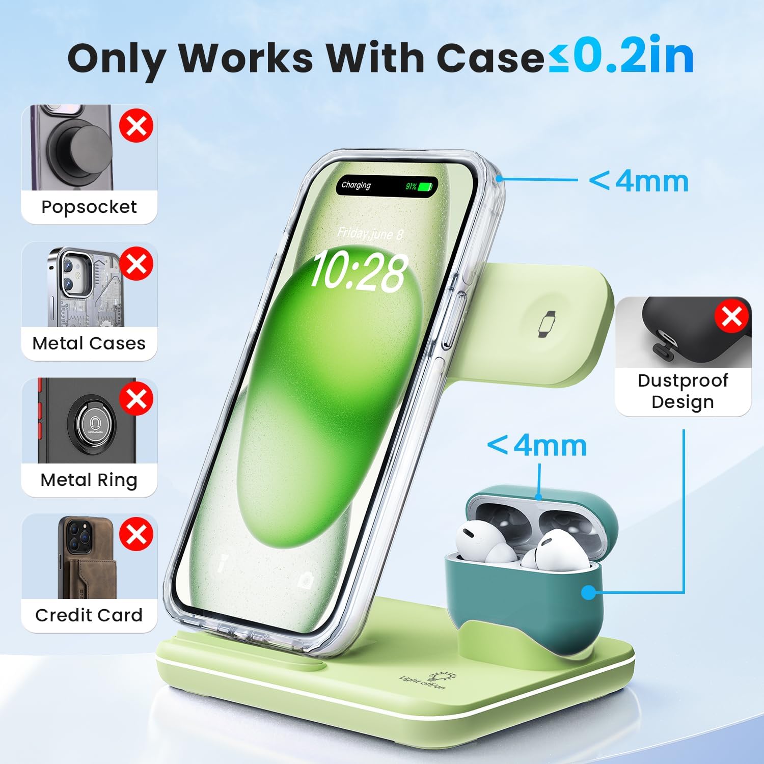Thumbnail 6 de WAITIEE 3-in-1 Wireless Charger