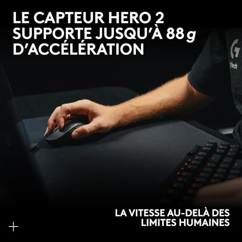 Thumbnail 10 de Logitech G PRO X SUPERLIGHT 2 — Souris gaming sans fil 60 g, HERO 2, 44 000 DPI, 8 kHz, USB-C