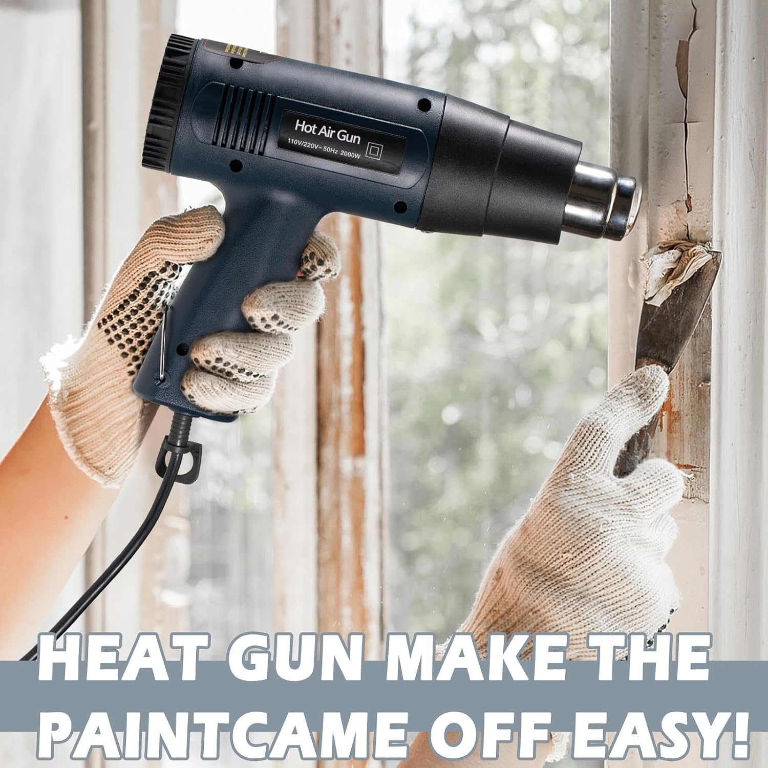 Detalle 2 de ANIRUDH 2000W Heat Gun, Adjustable 50–600°C, 4 Nozzles