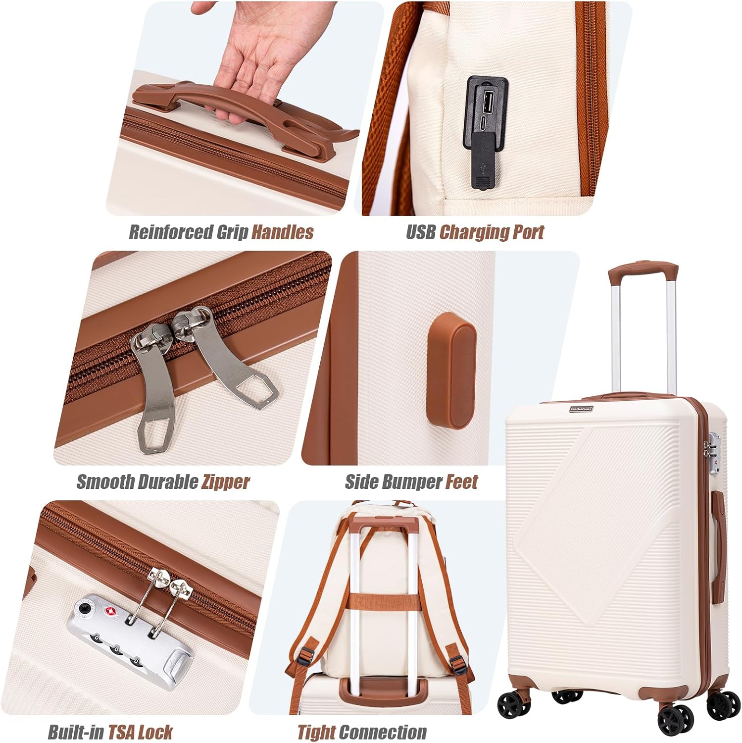 Detalle de Carry-On Luggage Set, 20-Inch