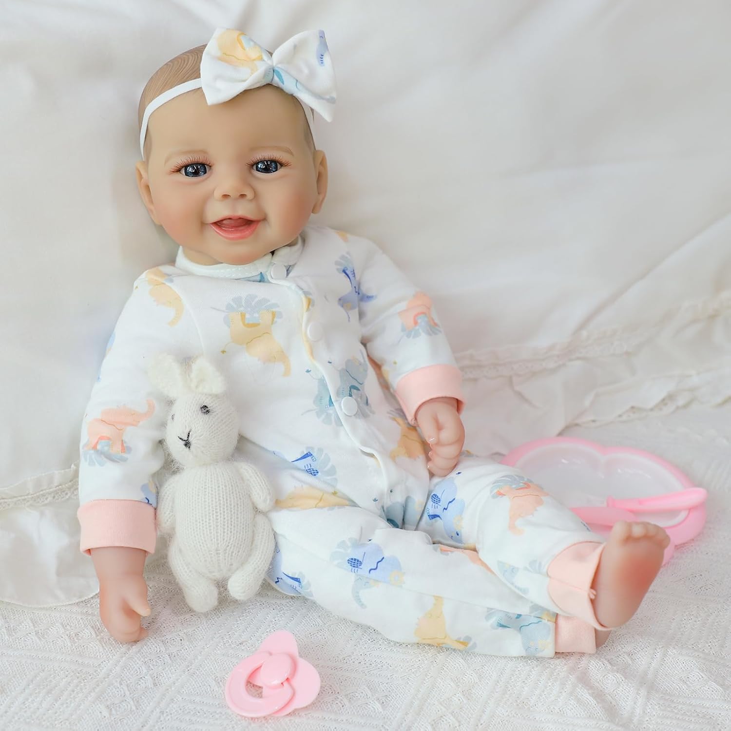 Thumbnail 3 de SCOM Baby Doll Girl, 18-Inch Realistic Soft Body Doll with Accessories