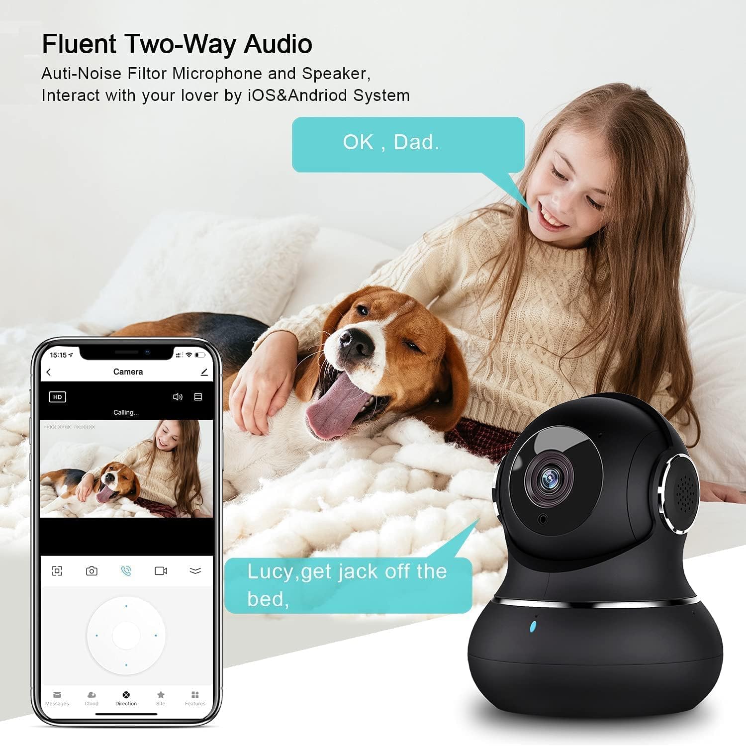 Detalle 2 de Little elf Indoor Security Camera 2K