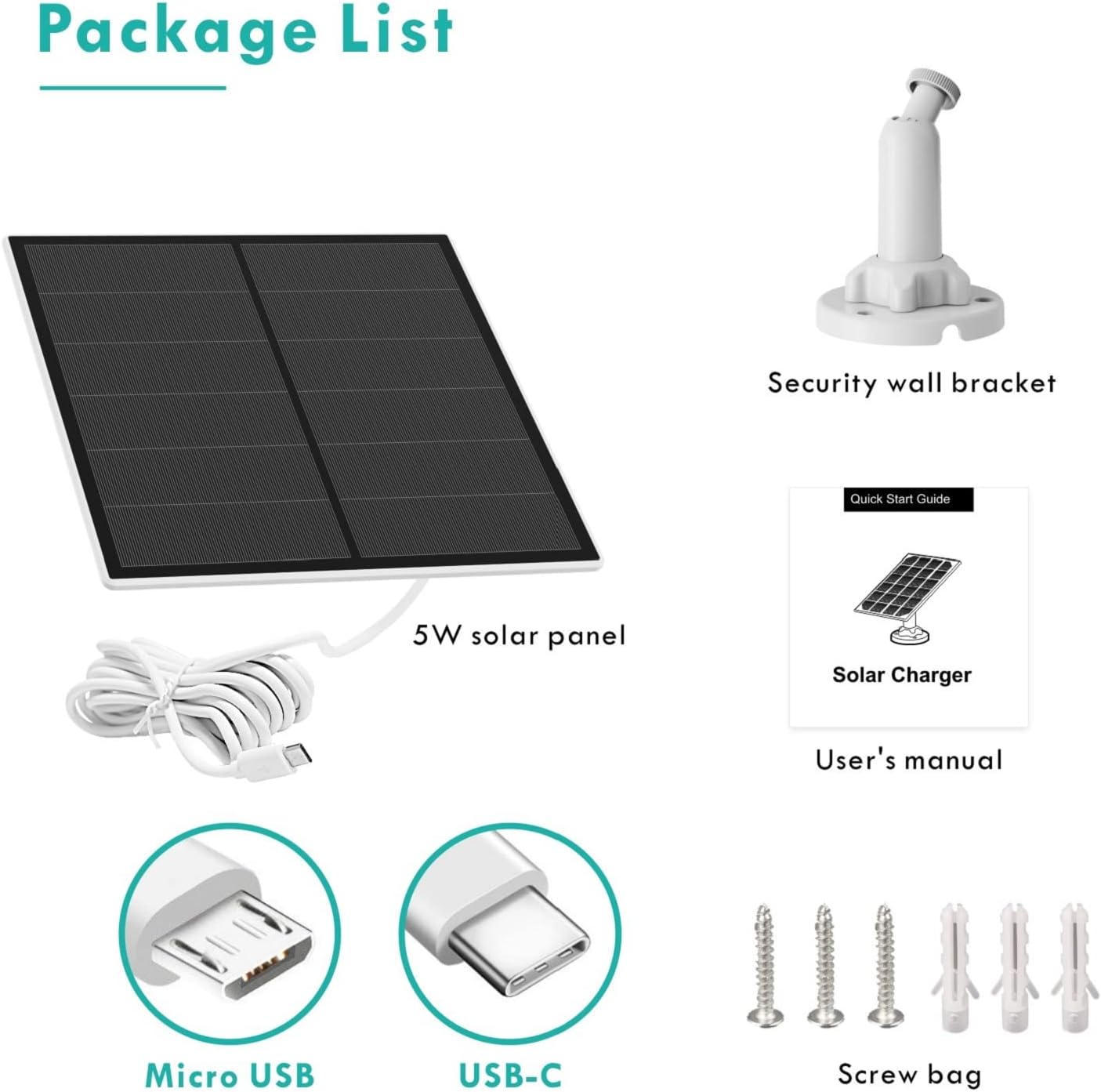 Thumbnail 6 de Solar Panel for Security Camera 5W