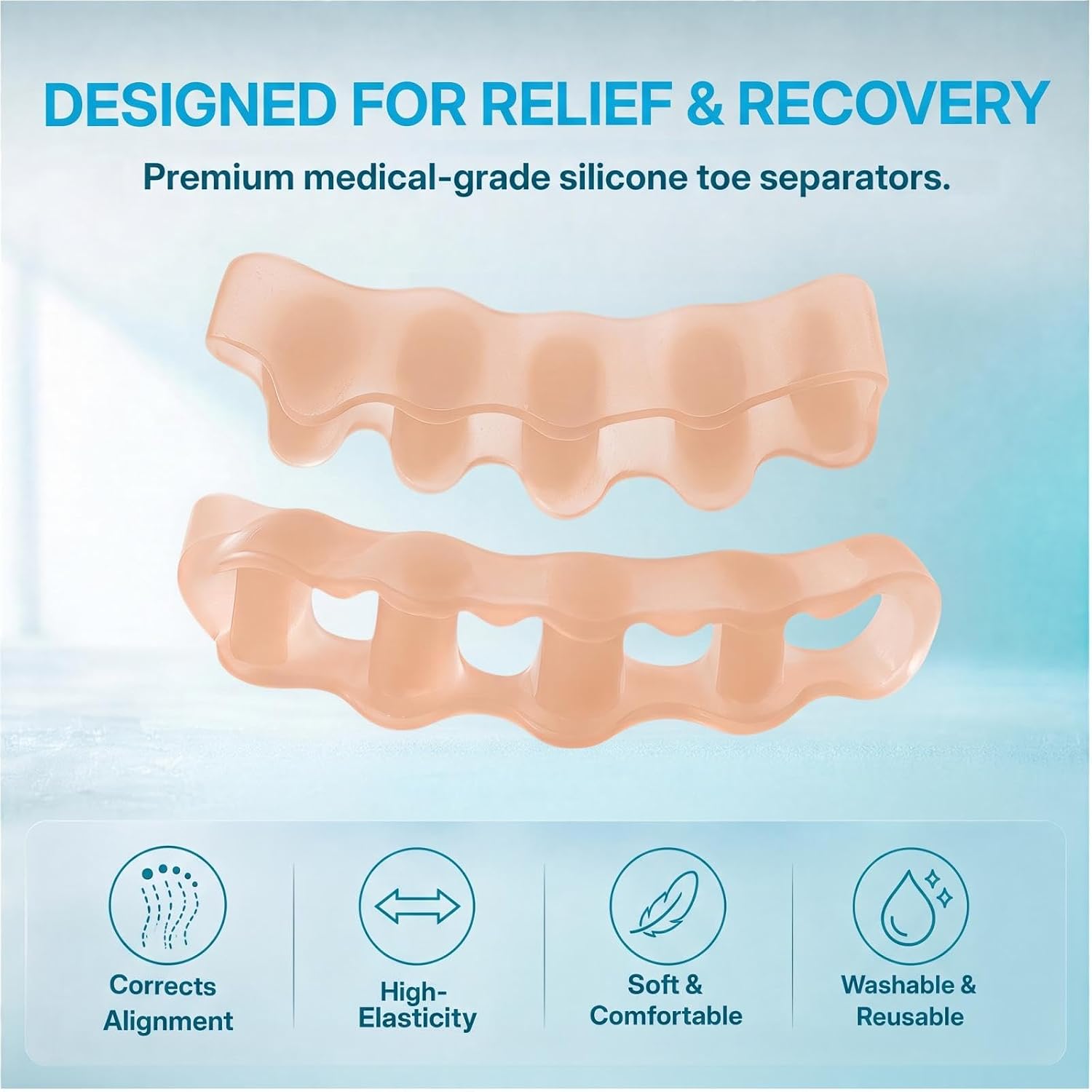 Detalle de KTSAY Silicone Toe Separators