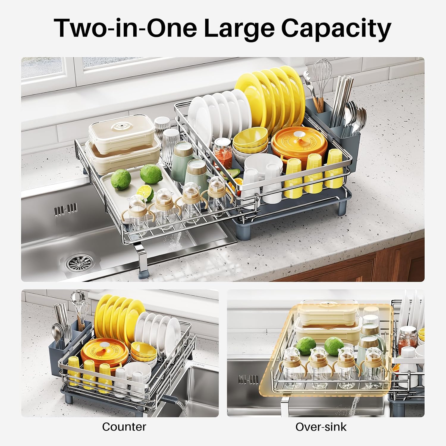 Detalle de SNTD Dish Drying Rack, Stainless Steel