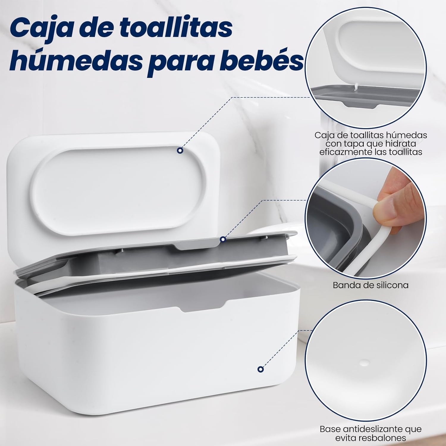 Thumbnail 2 de Caja Dispensador de Toallitas Húmedas 18,5x12x7,3 cm