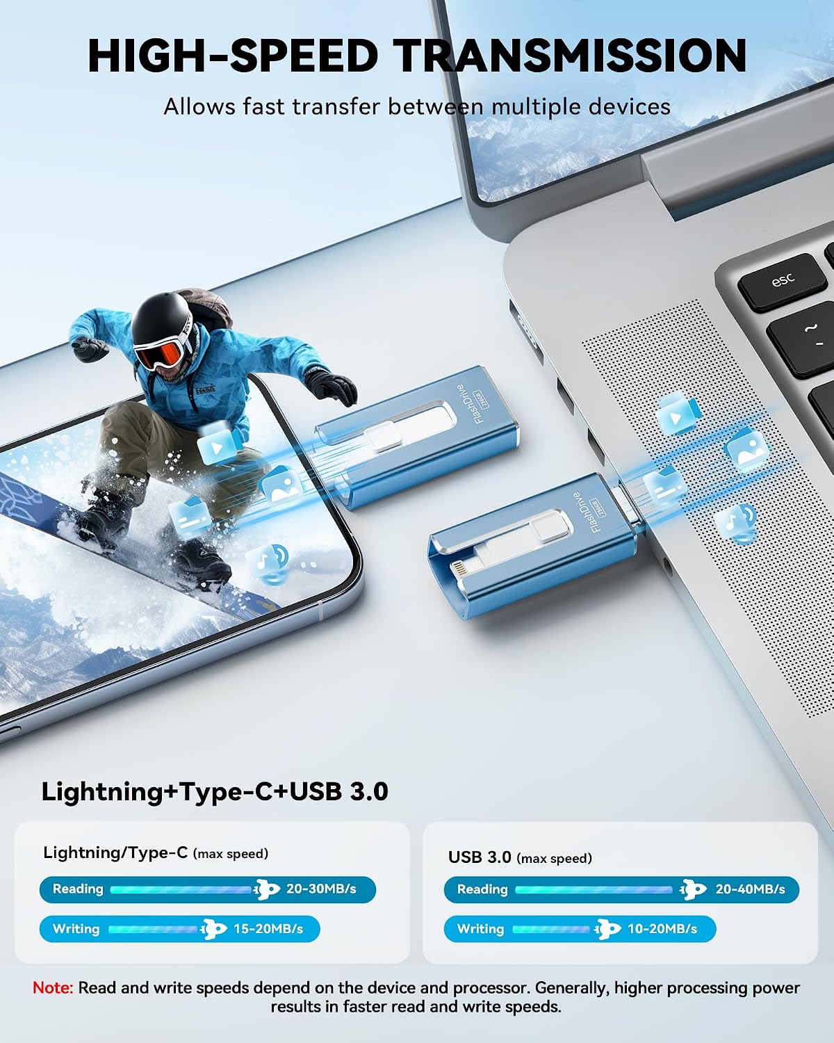 Detalle de iPhone Flash Drive 256GB