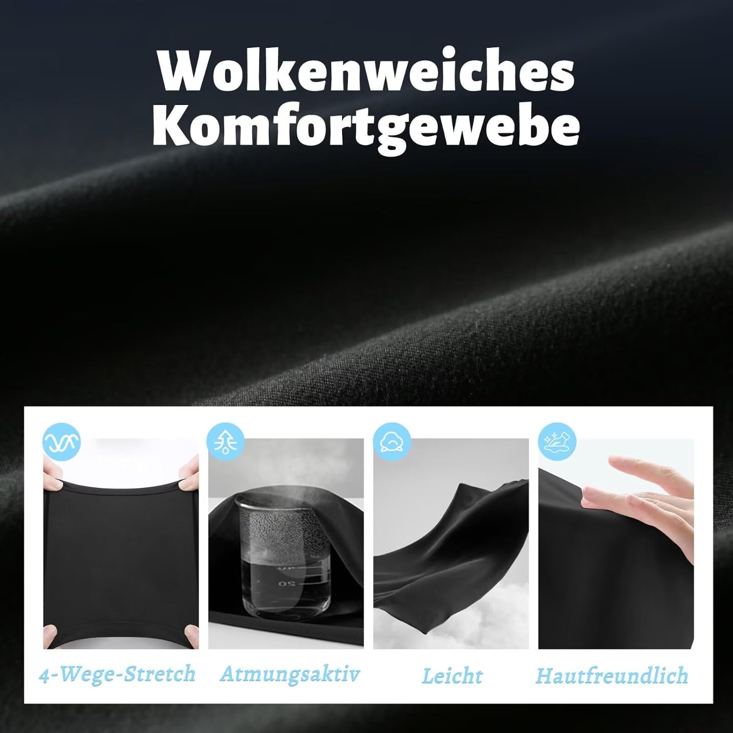 Thumbnail 2 de CAMPSNAIL 2er Pack Radlerhosen Damen High Waist: Kurze Sporthose als Allrounder für Alltag & Training