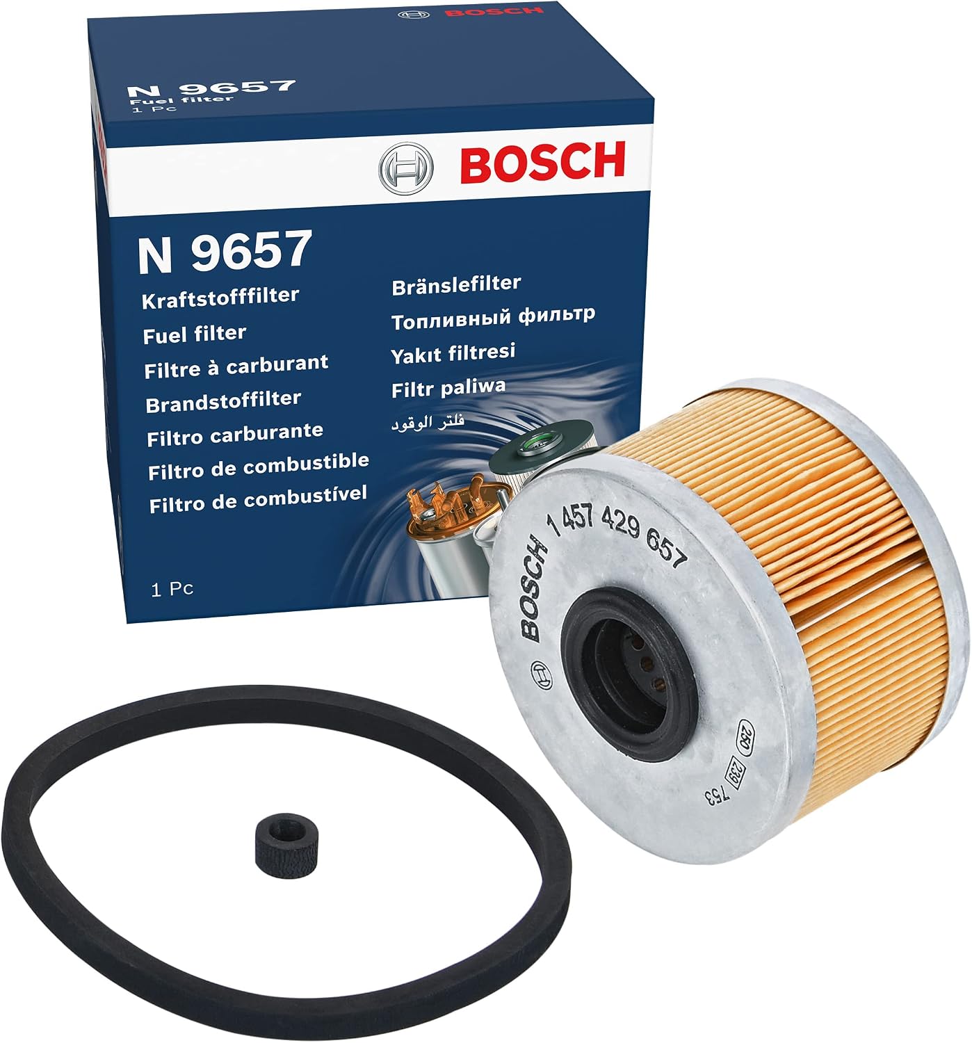 Detalle de Bosch N1712 – Filtre à carburant diesel, séparation des particules et protection du système d'injection
