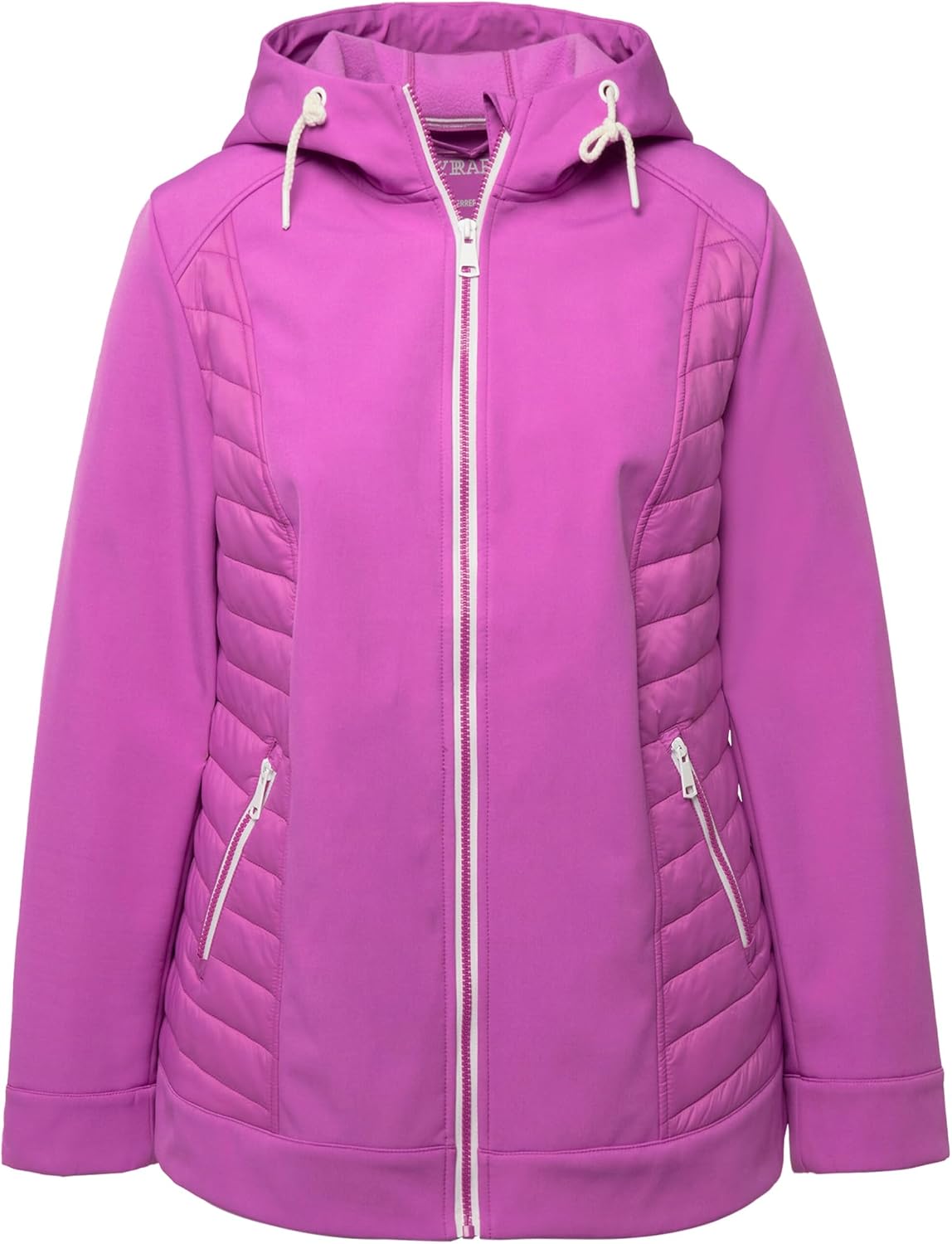 Thumbnail 2 de Ulla Popken Femme Grandes Tailles Veste à Capuche Hybride HYPRAR, imperméable – Lilas